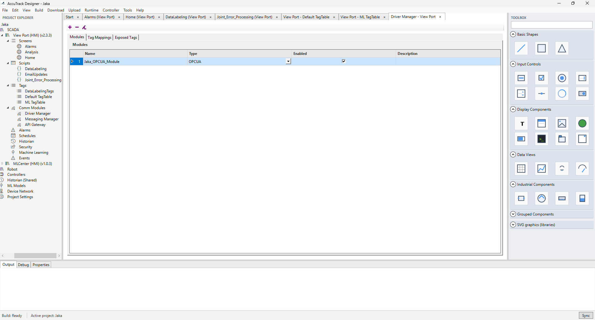 Communication module configuration
