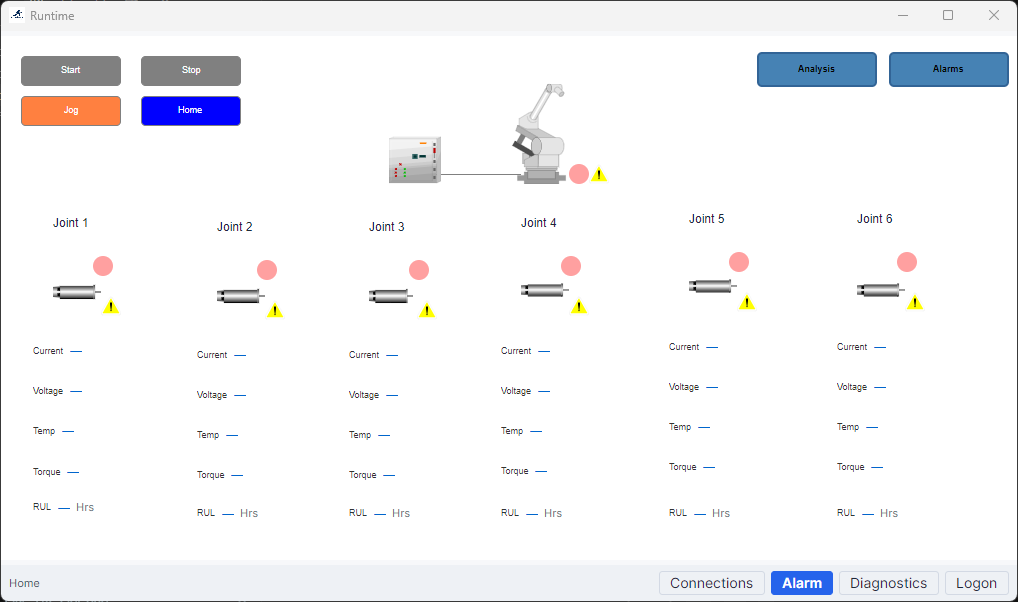 AccuTrack Runtime main window